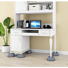 Set de 4 Picioare Antivibratii, Kadeny, 8 cm, Gri, cu Ventuza Cauciuc, Instalare Rapida, pentru Masina de Spalat, Uscator sau Frigider