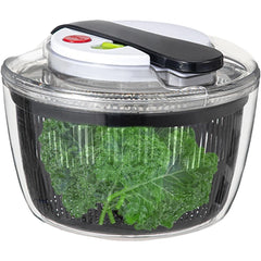 Uscator Manual pentru Salata si Verdeturi, Kadeny, Plastic, 16x15x21 cm, Capacitate 3L, Negru
