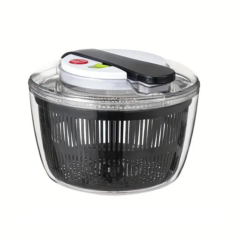 Uscator Manual pentru Salata si Verdeturi, Kadeny, Plastic, 16x15x21 cm, Capacitate 3L, Negru