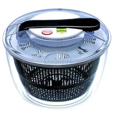 Uscator Manual pentru Salata si Verdeturi, Kadeny, Plastic, 20x20x25 cm, Capacitate 5L, Negru
