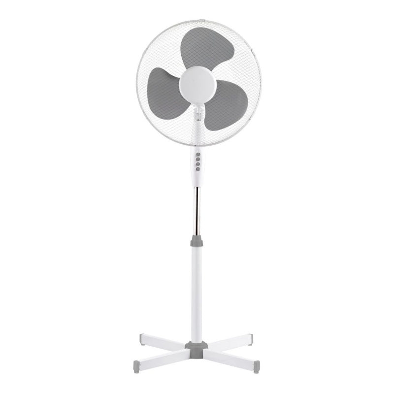 Ventilator 16 cu picior Platinet PSF1616G, 45W, 3 viteze, stanga/dreapta, baza 60x60, h 120cm, gri