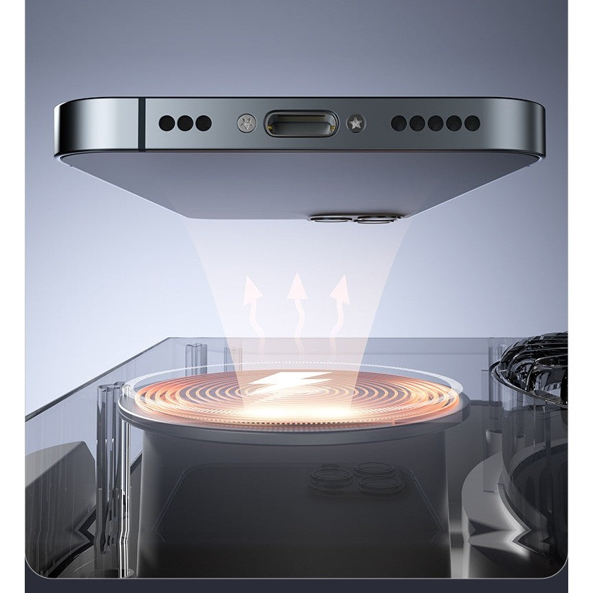 Ventilator 2in1, Kadeny, Functie Incarcare Telefon Wireless, 100 Trepte de Viteza, 2400 mAh, 5V, 2A, 25 x 16.5 x 24 cm, Bej