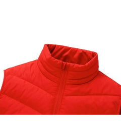 Vesta cu Incalzire, Kaveny, Unisex, 2 Zone de Incalzire, Umplutura Bumbac, 3 Trepte de Temperatura, Incarcare USB, Rosu, 45 - 58 kg, Marime L