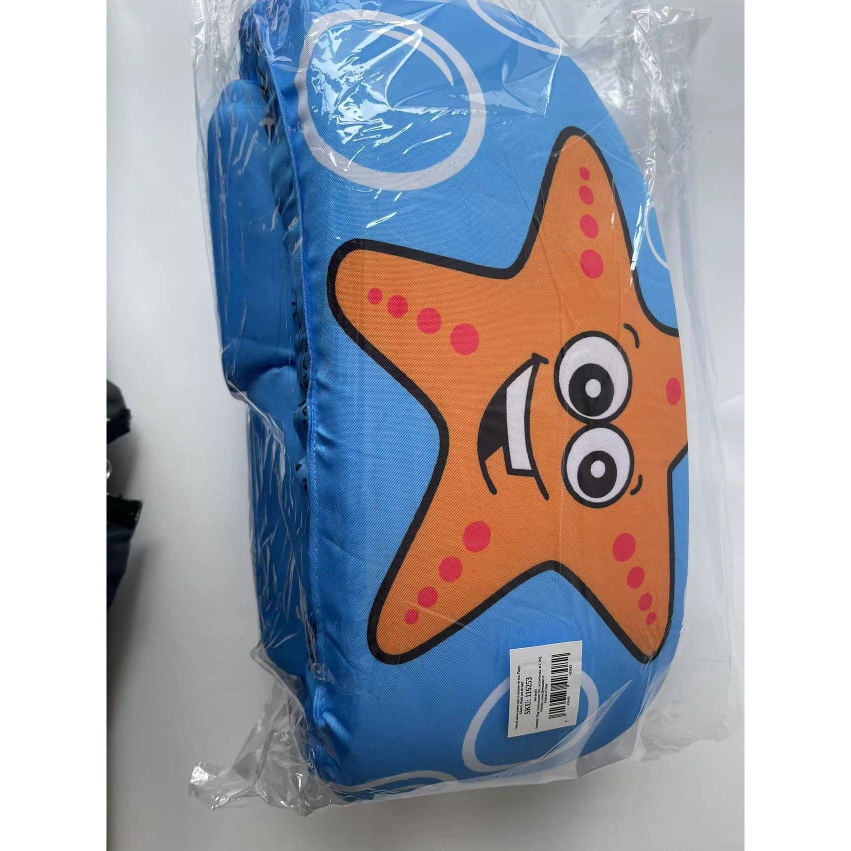 Vesta de salvare pentru copii cu aripioare de inot, Kaveny, Albastru, Model stea de mare