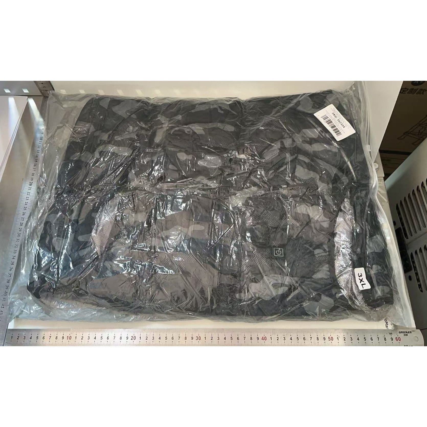 Vesta cu Incalzire, Kaveny, Unisex, 2 Zone de Incalzire, Umplutura Bumbac, 3 Trepte de Temperatura, Incarcare USB, Albastru, 74 - 84 kg, Marime XXXL