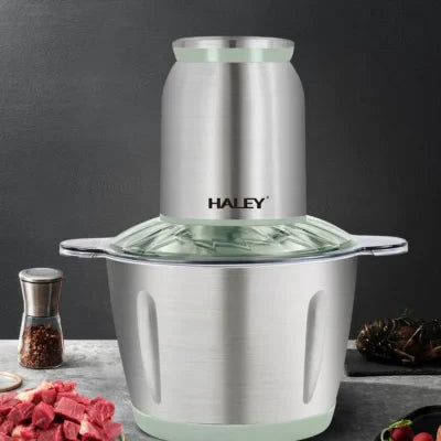 Tocator de alimente Haley HY-1238 – Putere de 500W si vas de 3L din inox pentru tocare eficienta