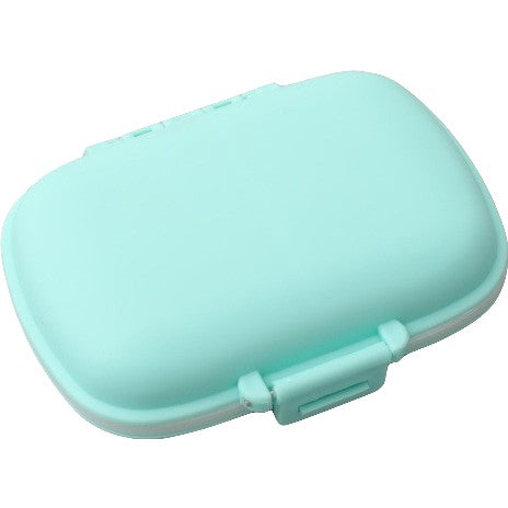 Organizator medicamente, Plastic, 8 compartimente, 0.1 L, Albastru, Kaveny, 11 x 7 cm