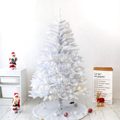 Brad de Craciun artificial cu suport inclus Kadeny, 120 cm, 240 ramuri/varfuri, material plastic, suport clasic, fara iluminare, utilizat pentru interior/exterior, alb