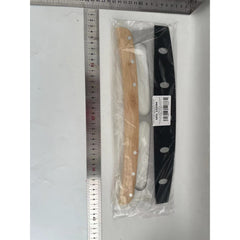 Taietor Feliator de Pizza, Kadeny, din Otel Inoxidabil, cu Capac, Maner din Lemn, Antialunecare, Lama Neteda si Ascutita, 34x10 cm, Maro