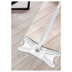 Set Mop Plat + Galeata, Kaveny, cu Sistem de Stoargere, Lungime Telescopica 140 cm, Argintiu/Galben