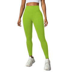 Pantaloni de Fitness/Yoga, Kadeny, pentru Femei, Material Elastic, Spandex, Talie Inalta, Verde, Marime S